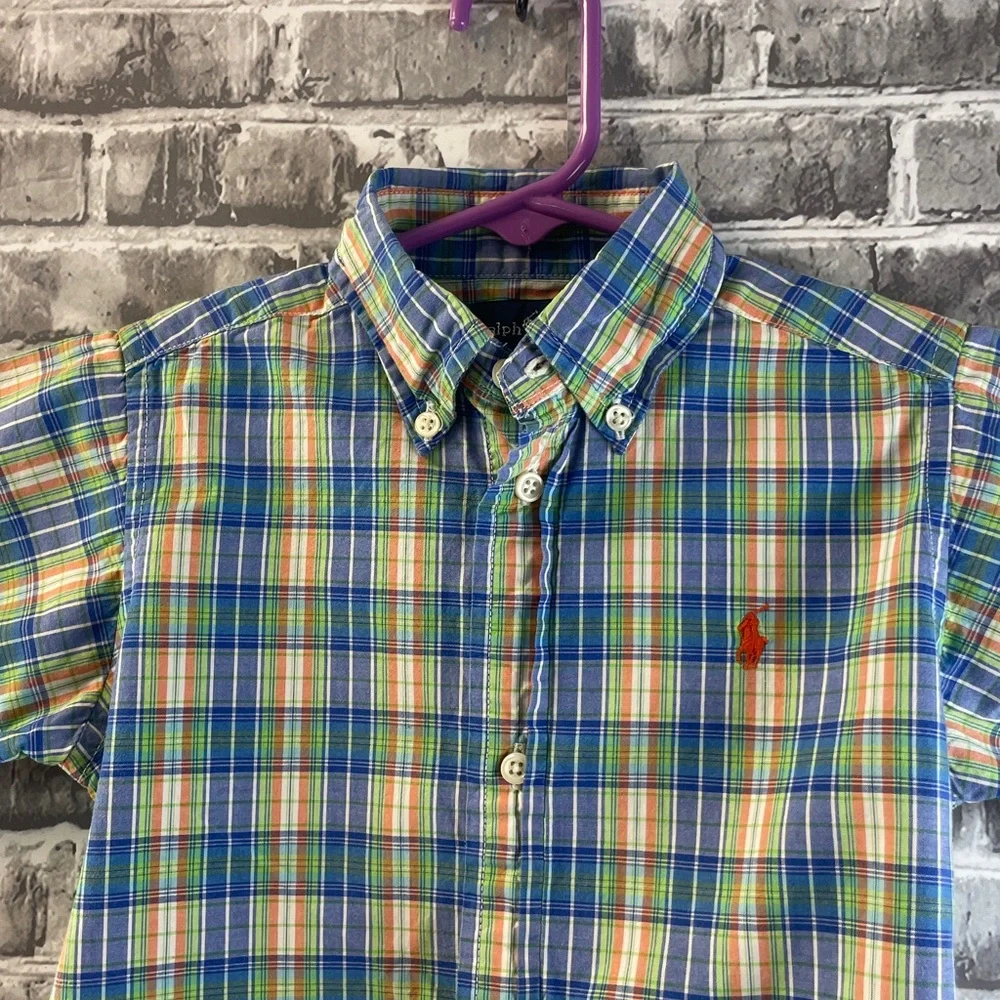 Ralph Lauren Kids Plaid Shirt‎ - Blue, Green, Yellow